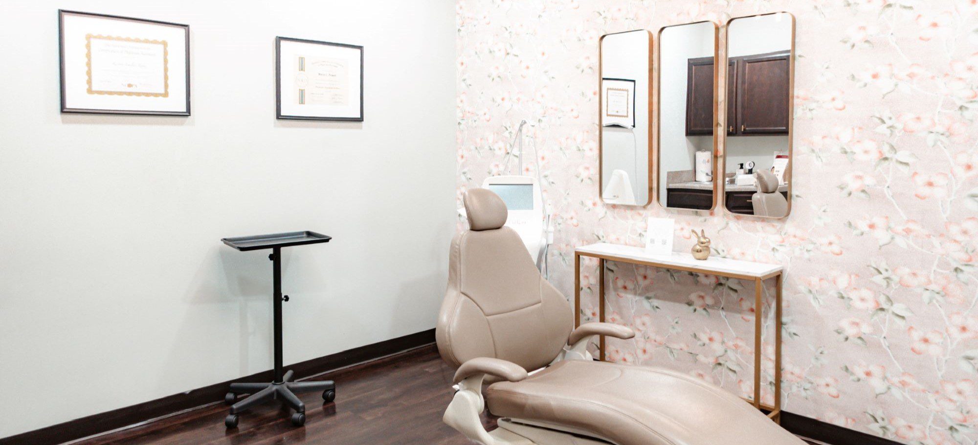 The Elan Med Spa treatment room in Fayetteville, NC